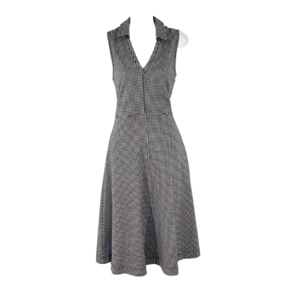 Anthropologie Dresses & Skirts - Maeve by Anthropologie gingham knit flare dress